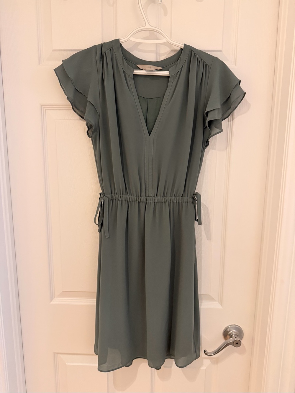 H&M Ruffled Sleeve Mini Dress